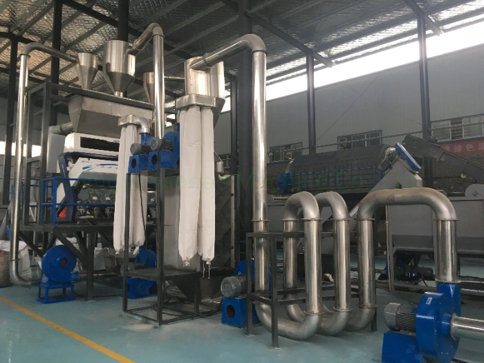 Automatic high capacity plastic recycling machine