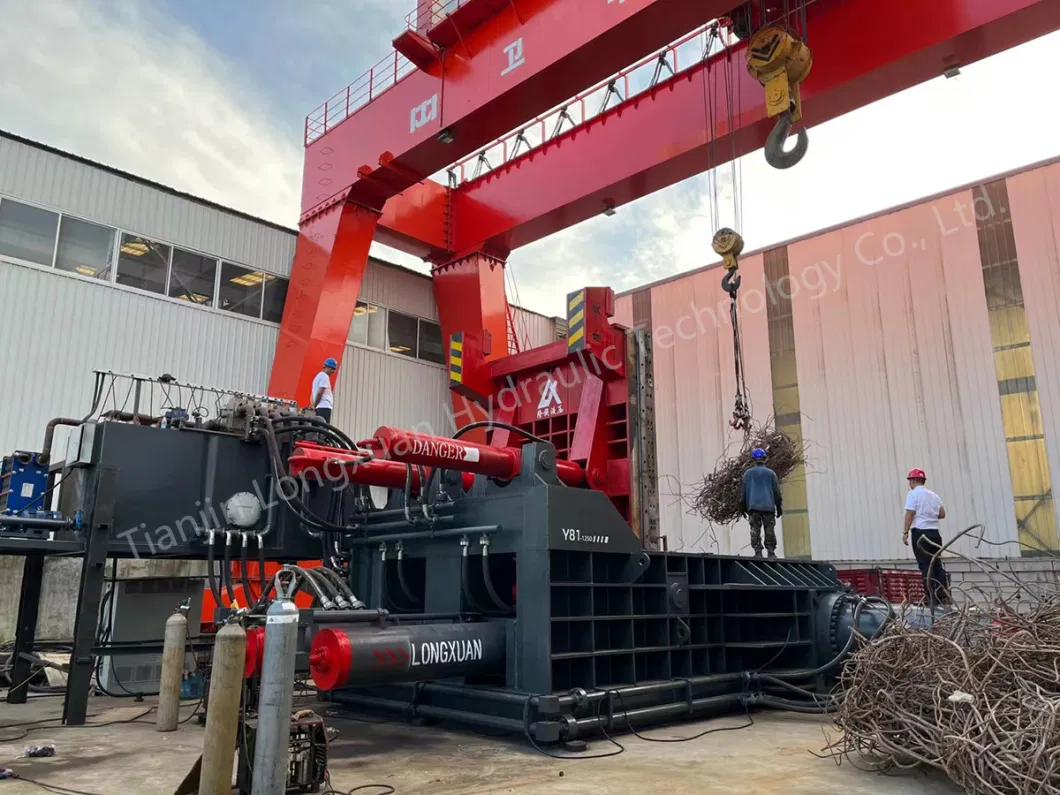 Y81-1000t Hydraulic Scrap Steel Metal Baler Recycling Machine